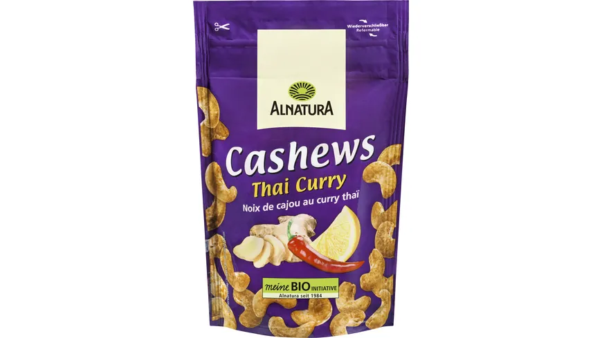 Alnatura Bio Cashewkerne Thai Curry, geröstet 100 g