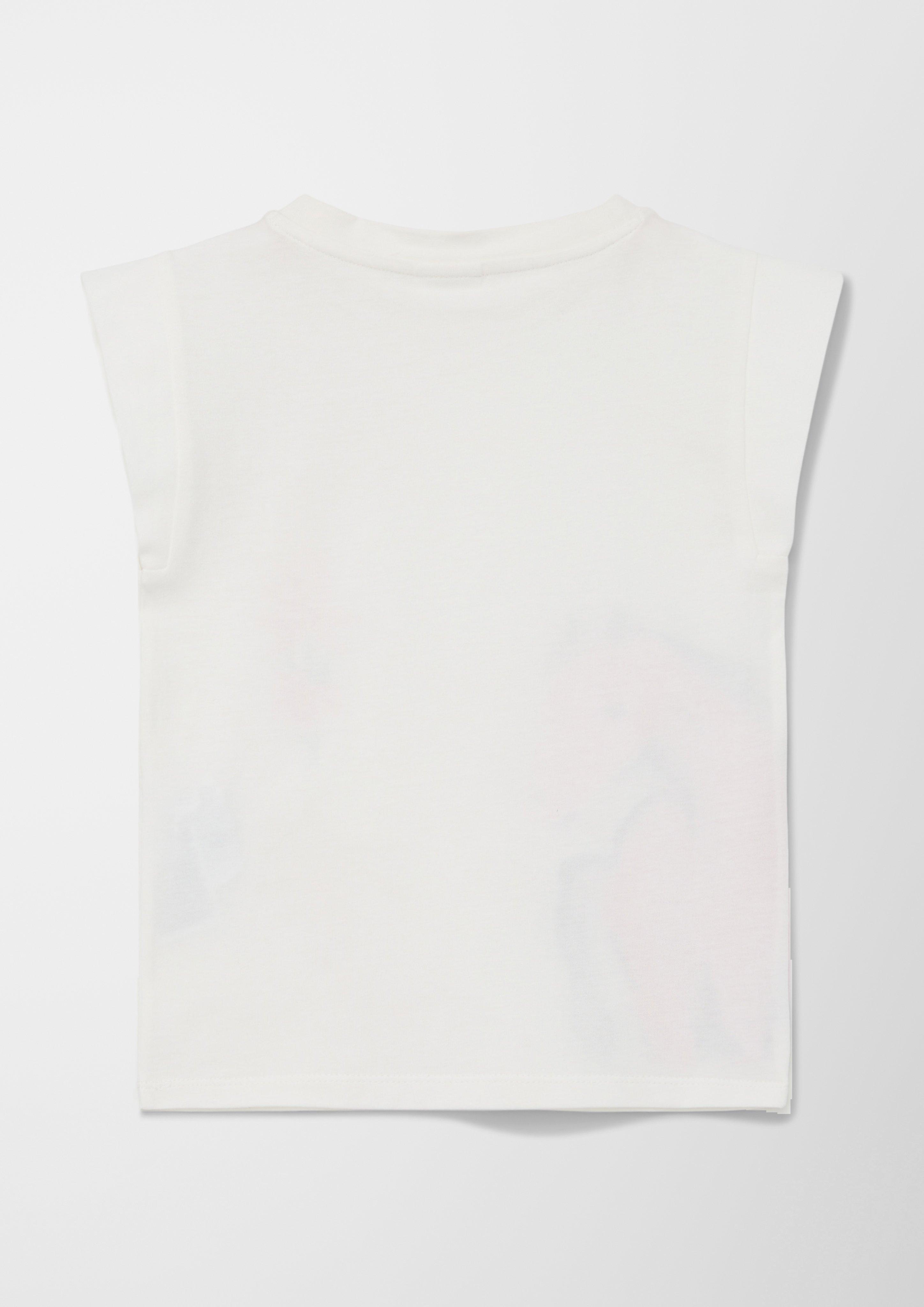 T-Shirt mit Glitzerprint  2127416-0210
