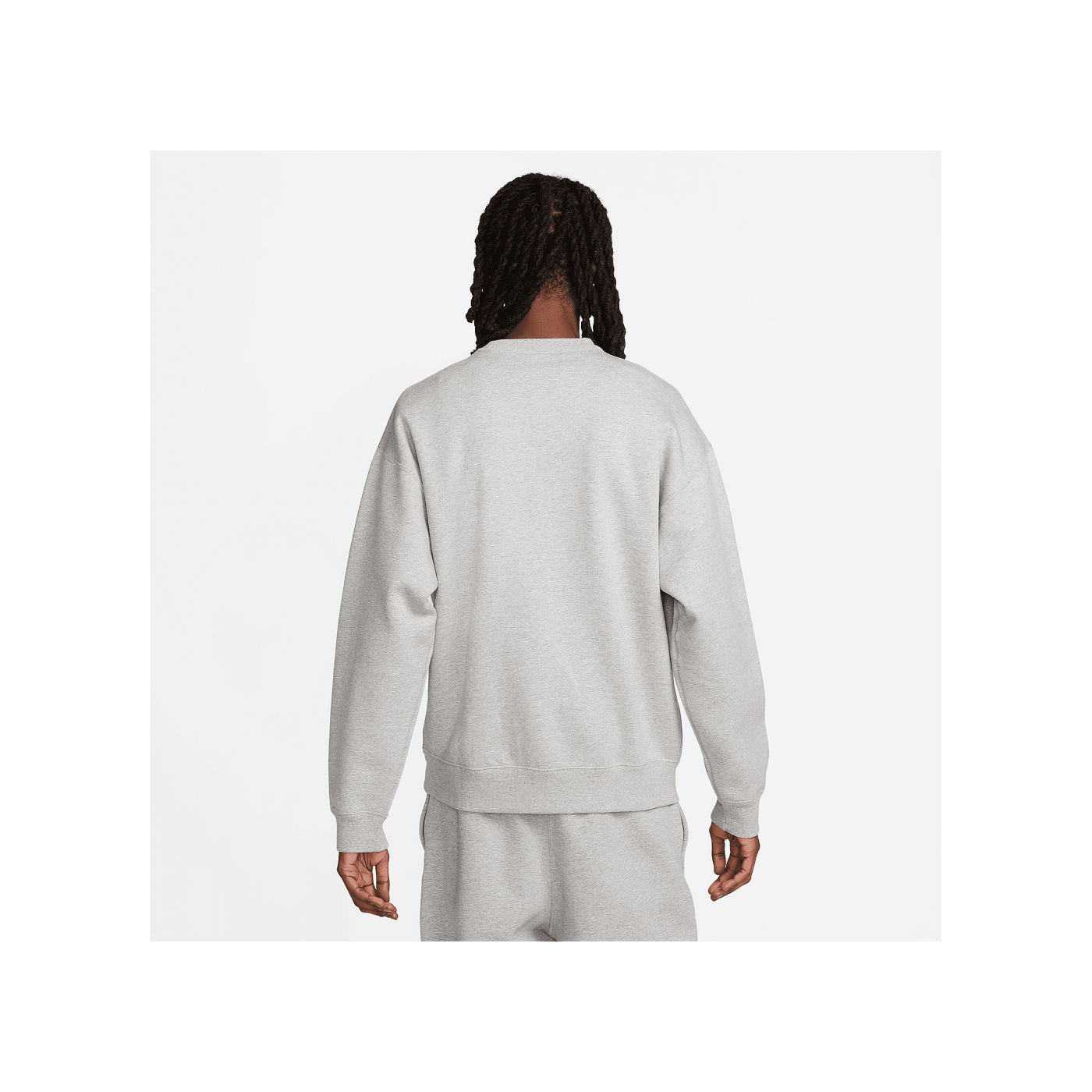 Nike Fleece Solo Swoosh Crew Sweatshirt Grau F063