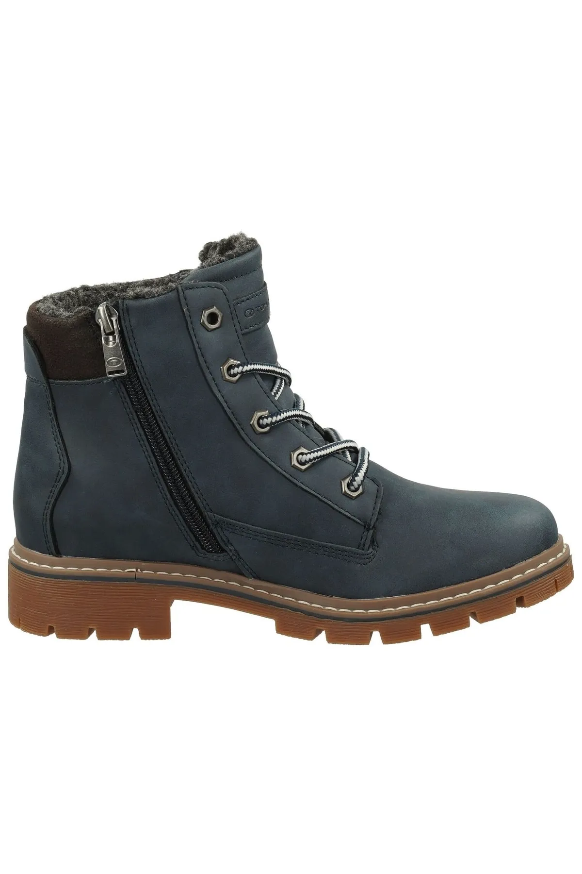 Tom Tailor  Stiefelette - Blau - Blockabsatz