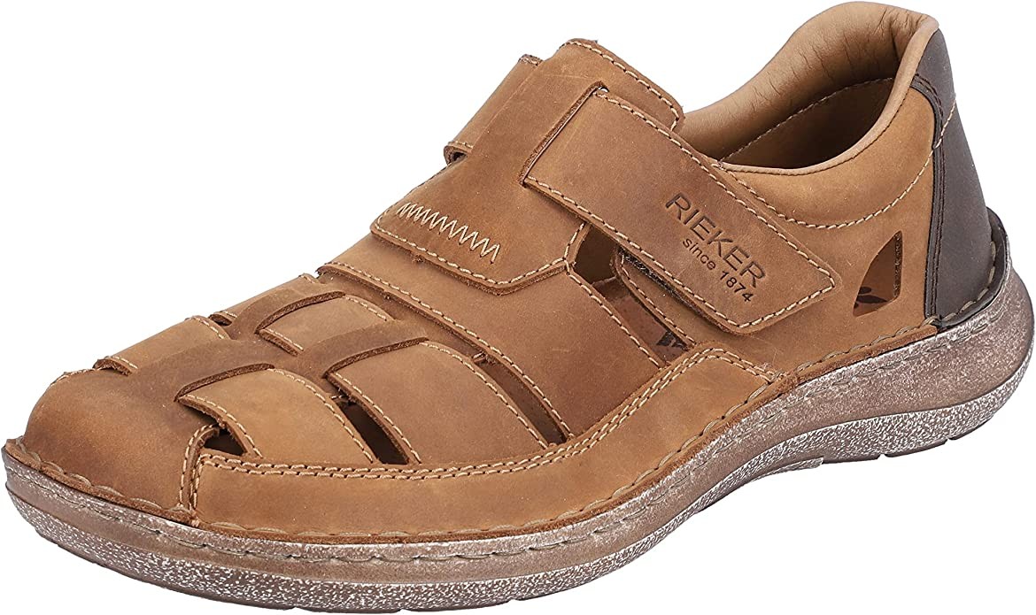 RIEKER Sportliche Slipper braun