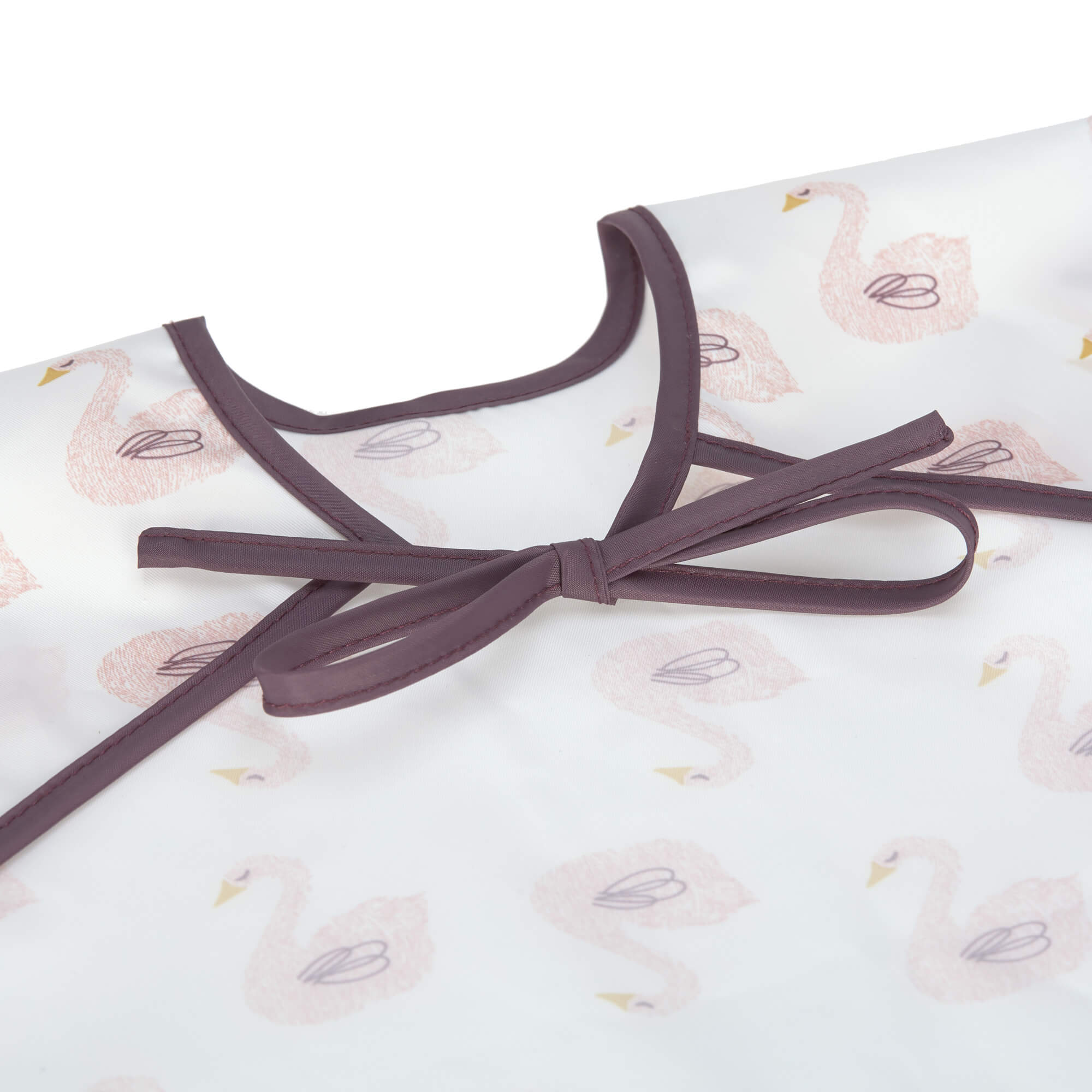 Ärmellätzchen - Bib Long Sleeve, Little Water Swan