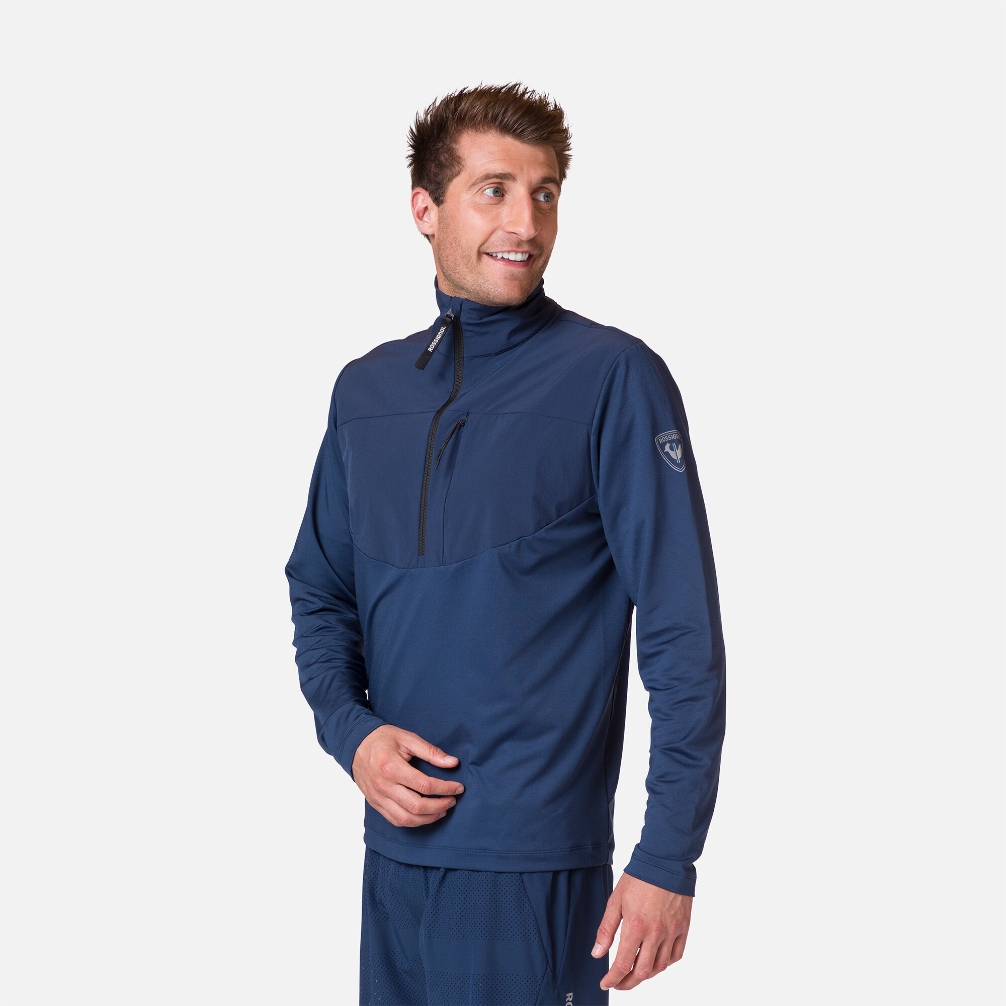 Couche intermédiaire semi-zippé homme