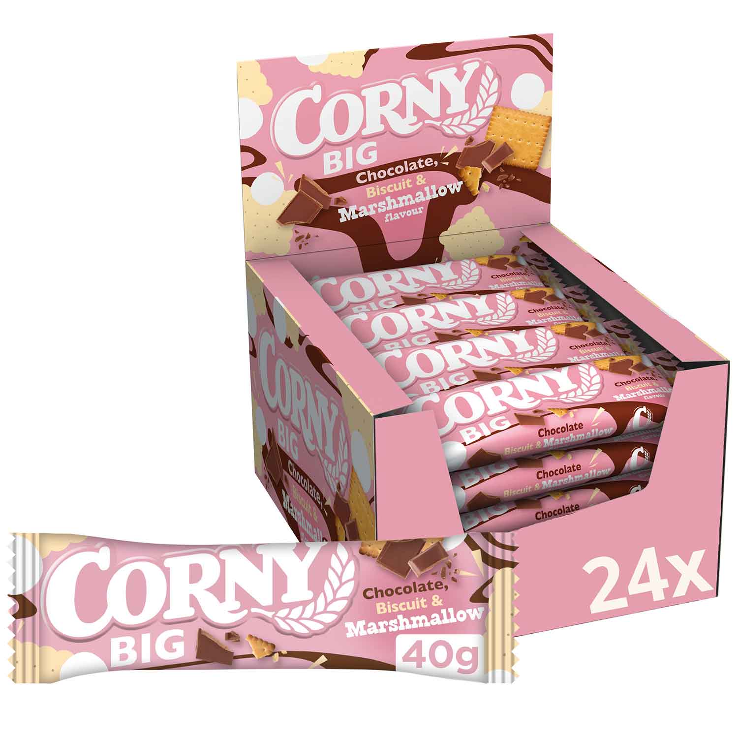 Corny BIG Chocolate, Biscuit & Marshmallow 40g