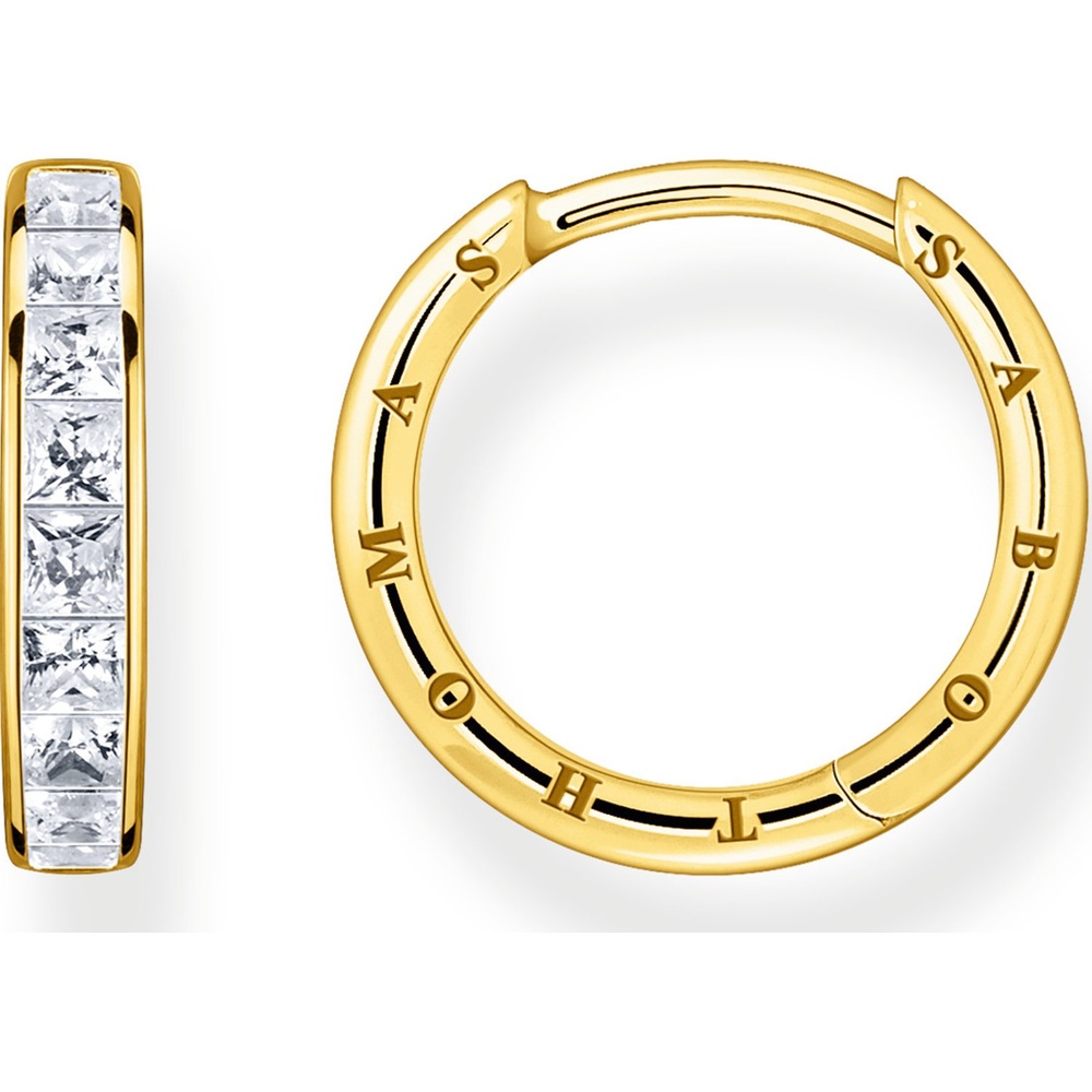 Thomas Sabo Créoles 925 Argent Boucles d'oreilles