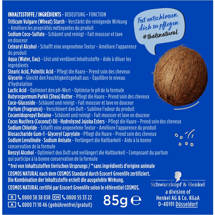 Festes Shampoo Feuchtigkeit