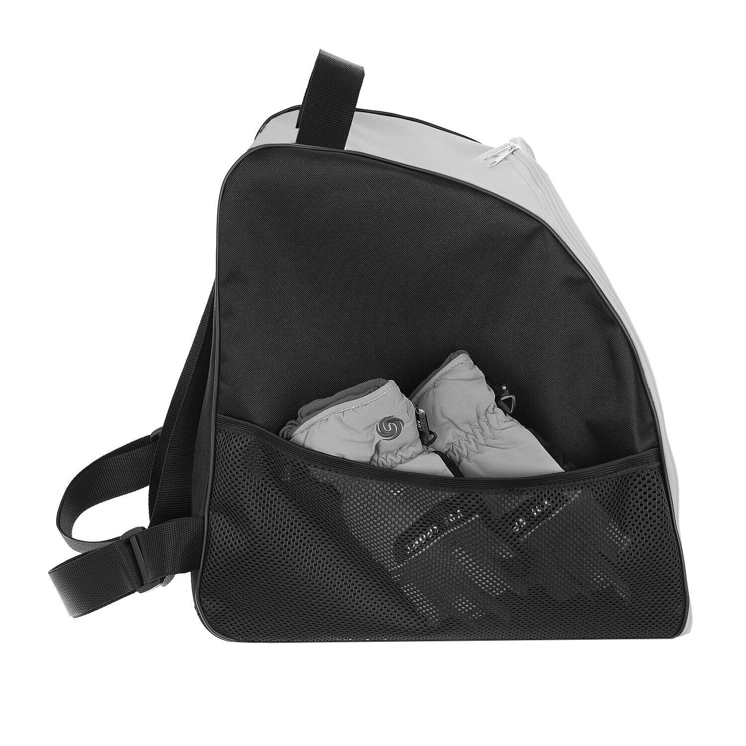 Granori Skitasche / Skisack + Skischuhtasche Kombi-Set für 1 Paar Skischuhe & Skier (Spar-Set), mit Entwässerungsöffnungen