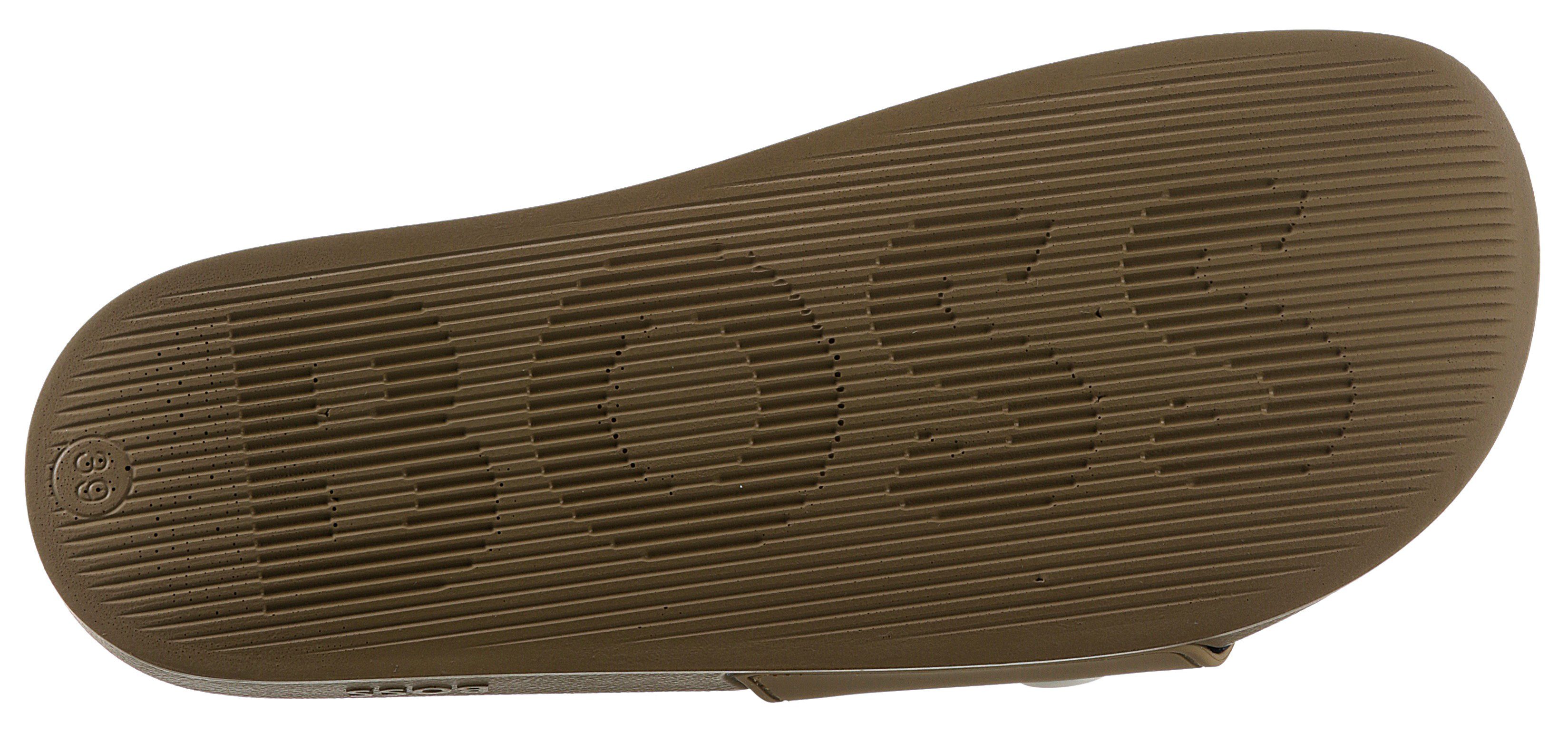 BOSS Kirk_Slid Badepantolette mit auffälligem Logoschriftzug, Weite G = weit