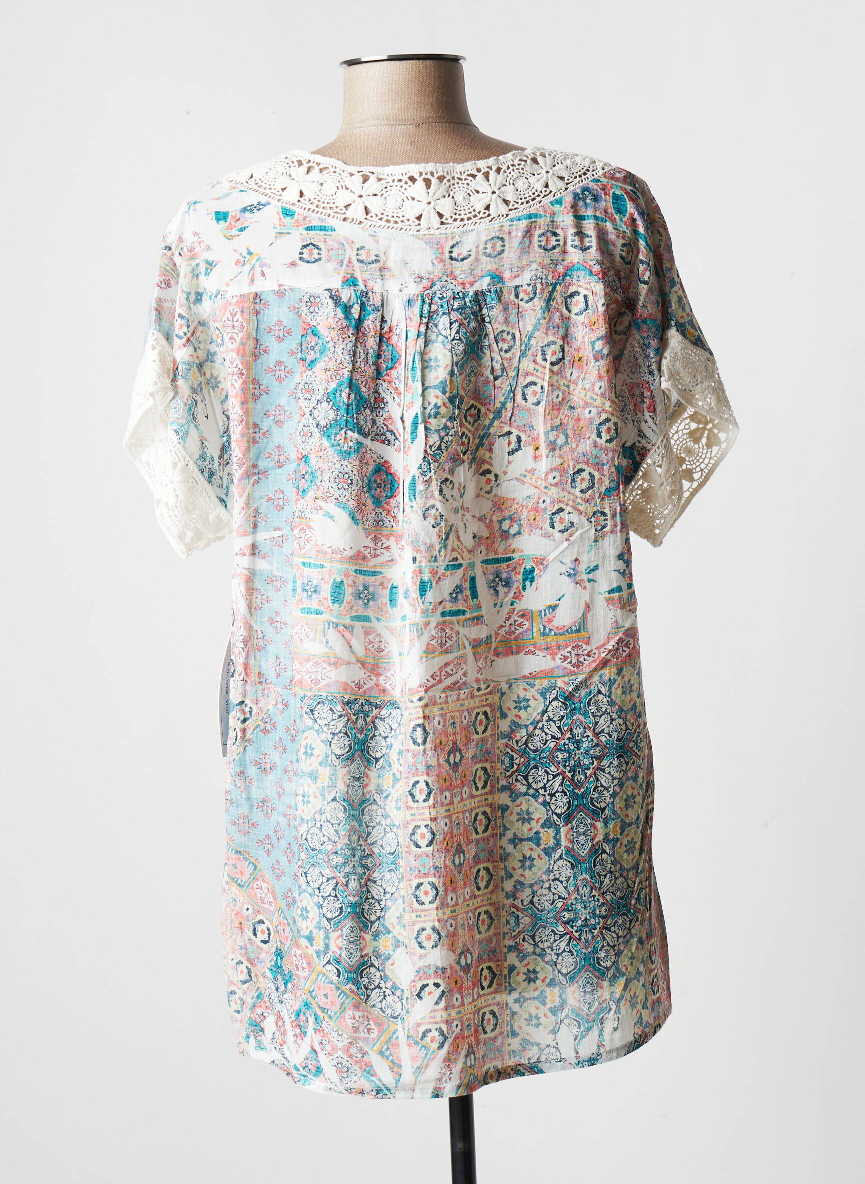 Agathe   Louise Tuniquemanchecourte Femme couleur bleu