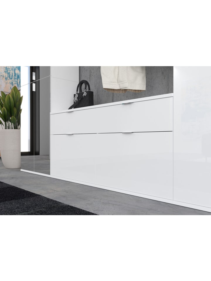 ebuy24 Garderobenaufstellung ProjektX 2 Weiß 121 x 34 cm günstig kaufen onesize
