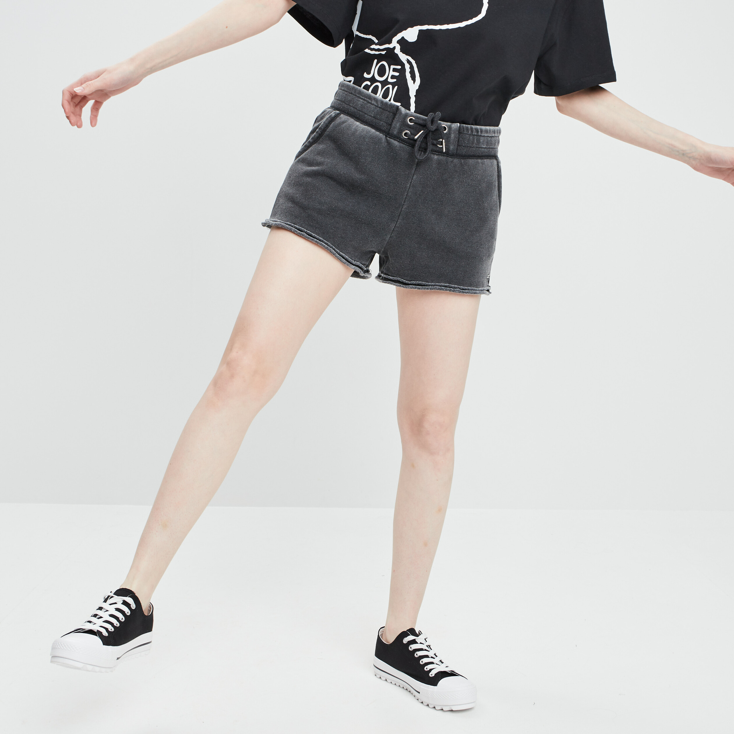 Short ajustable noir femme | La Halle