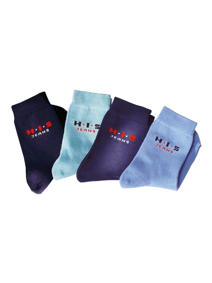H.I.S Basicsocken in blau, marine, hellblau, dunkelblau günstig kaufen 19-22