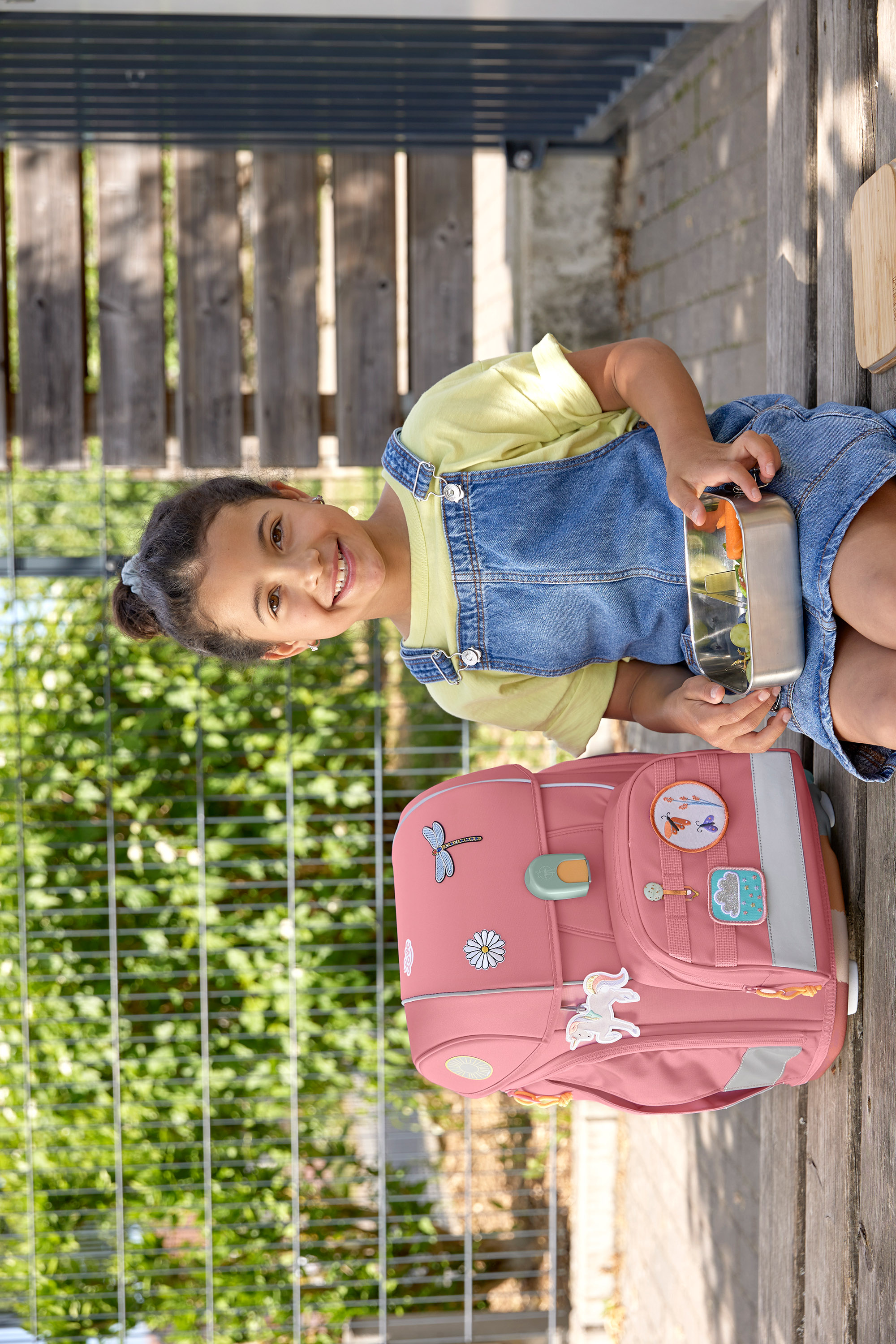 Schulranzen Set 7-teilig, Boxy Unique Pink