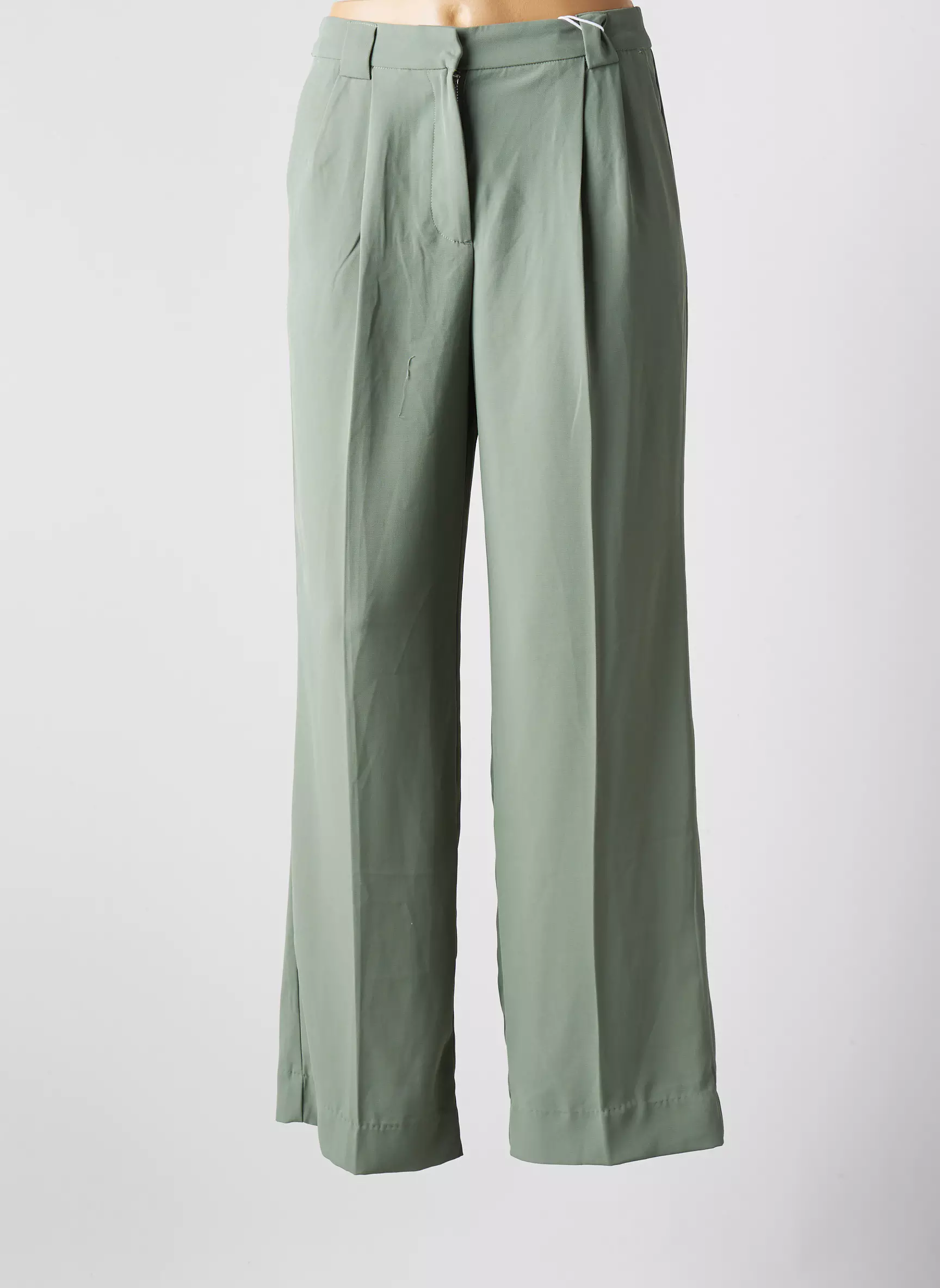 Oraije Pantalons Droits Femme couleur vert