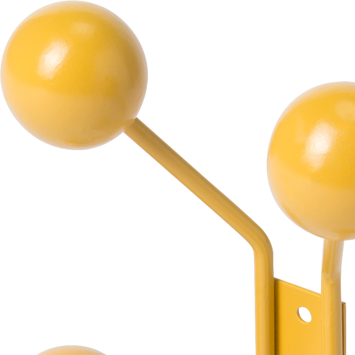 4er Kleiderhaken mit Kugeln