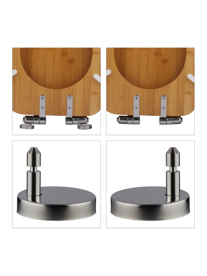relaxdays Toilettendeckel in Natur - (B)37,5 x (T)43,5 cm günstig kaufen onesize
