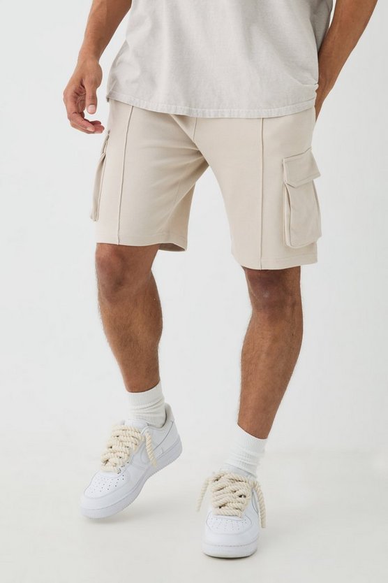 Slim-Fit Cargo-Shorts mit Detail