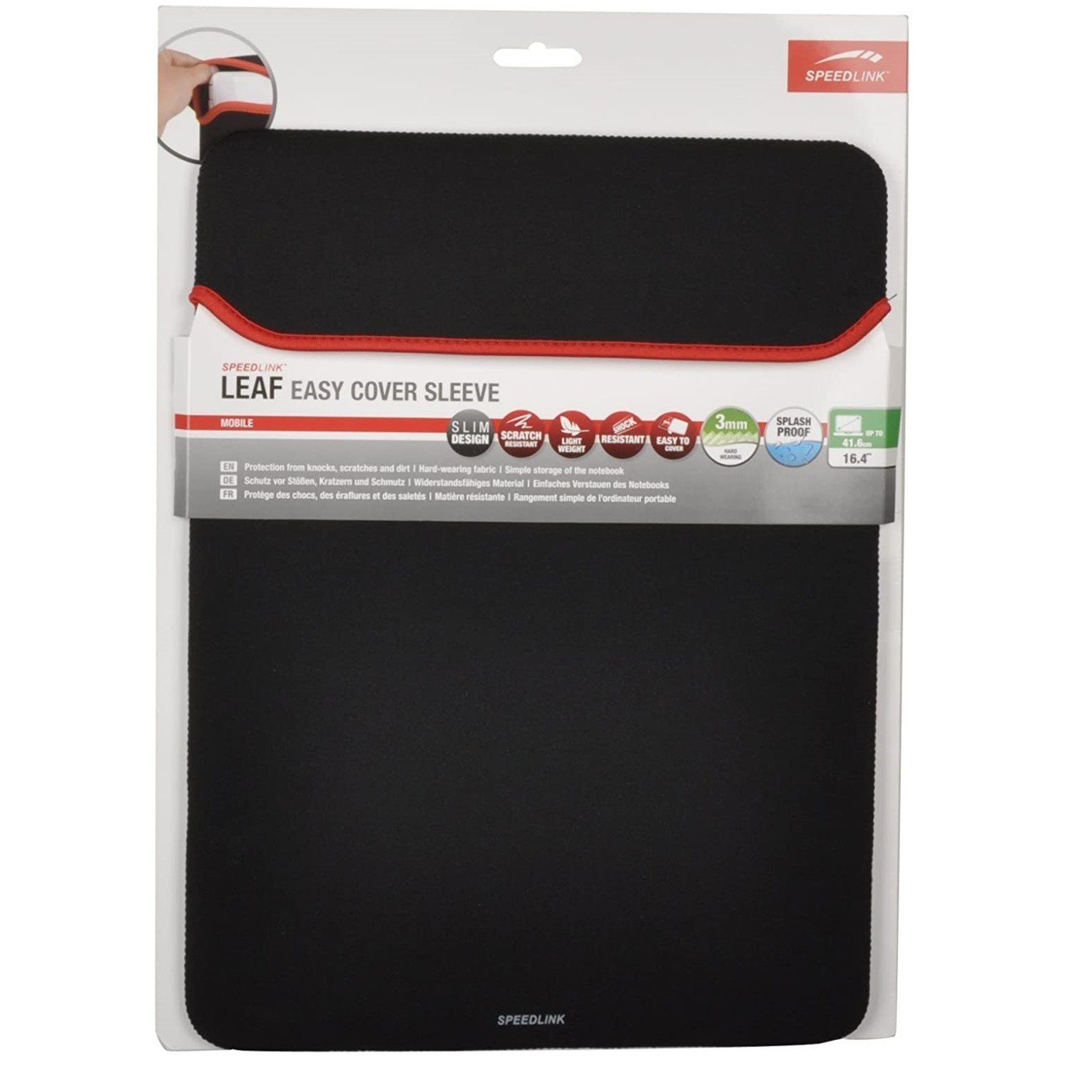 Speedlink Laptoptasche LEAF Notebook Cover Tasche Schutz-Hülle Etui, Anti-Kratz Sleeve, passend für Notebook 16