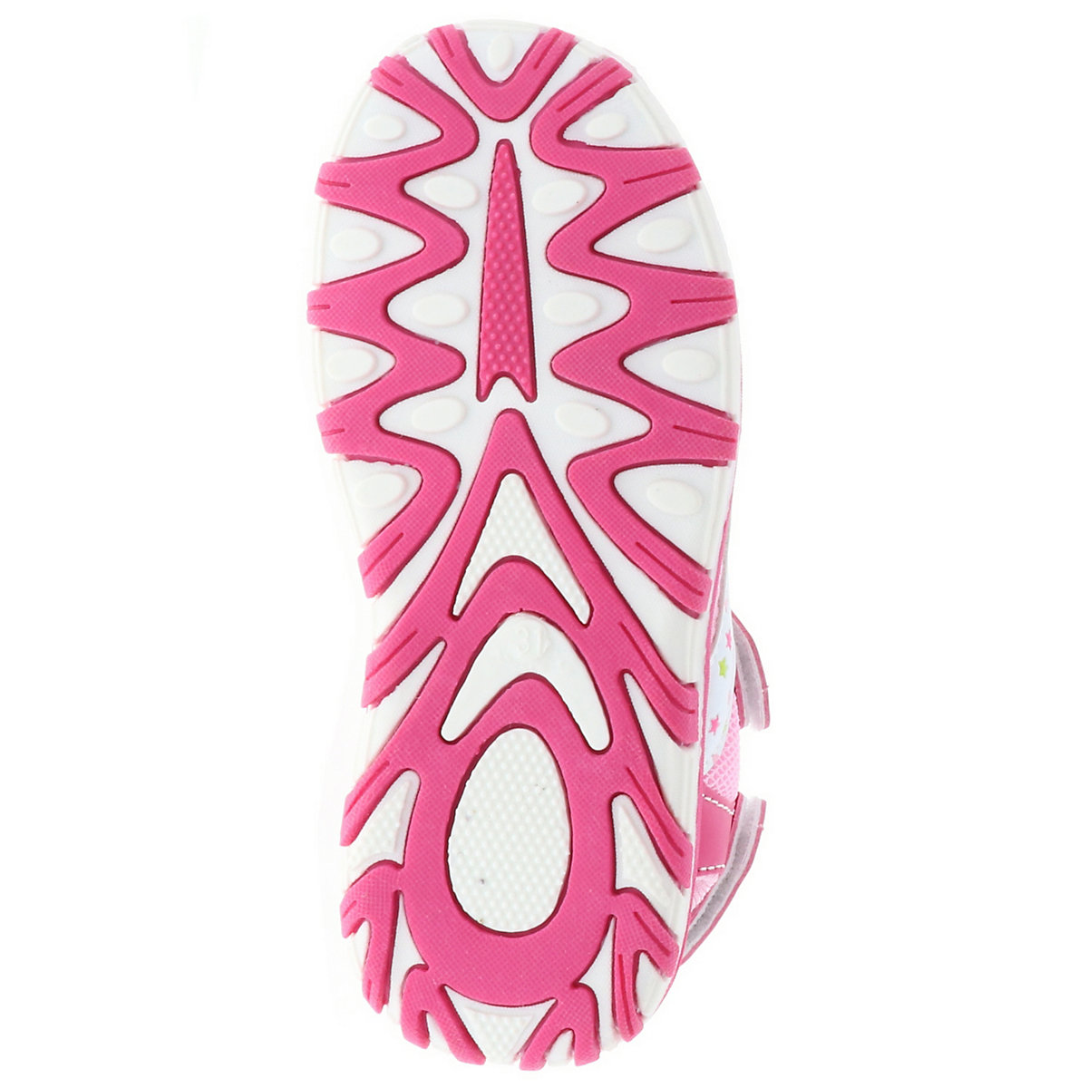 Kinder Mädchen Trekkingsandalen Outdoorschuhe Halbschuhe Klettverschluss Sternchen pink/rosa/weiß