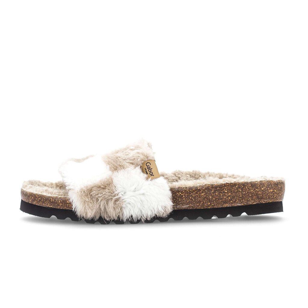 Gabor fashion Plüschhausschuh beige