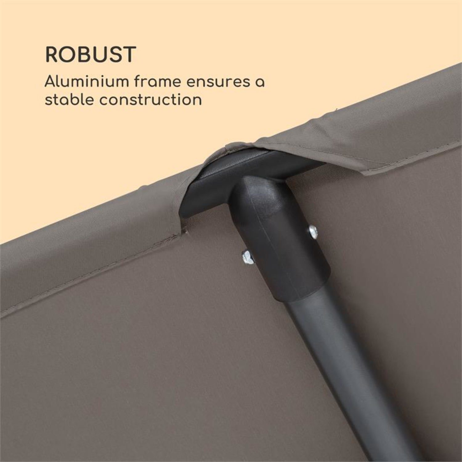 blumfeldt Sonnenschirm Flex-Shade XL Sonnenschirm 150 x 210 cm Polyester UV 50 dunkelgrau