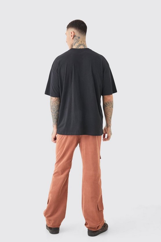 Tall lockere Cargo-Schlaghose