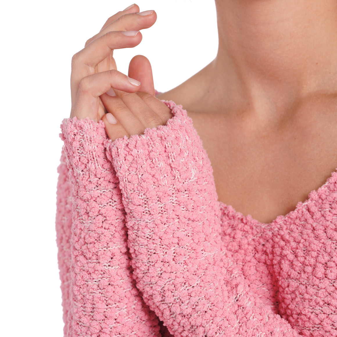Damen Strickpullover in Chenille-Optik