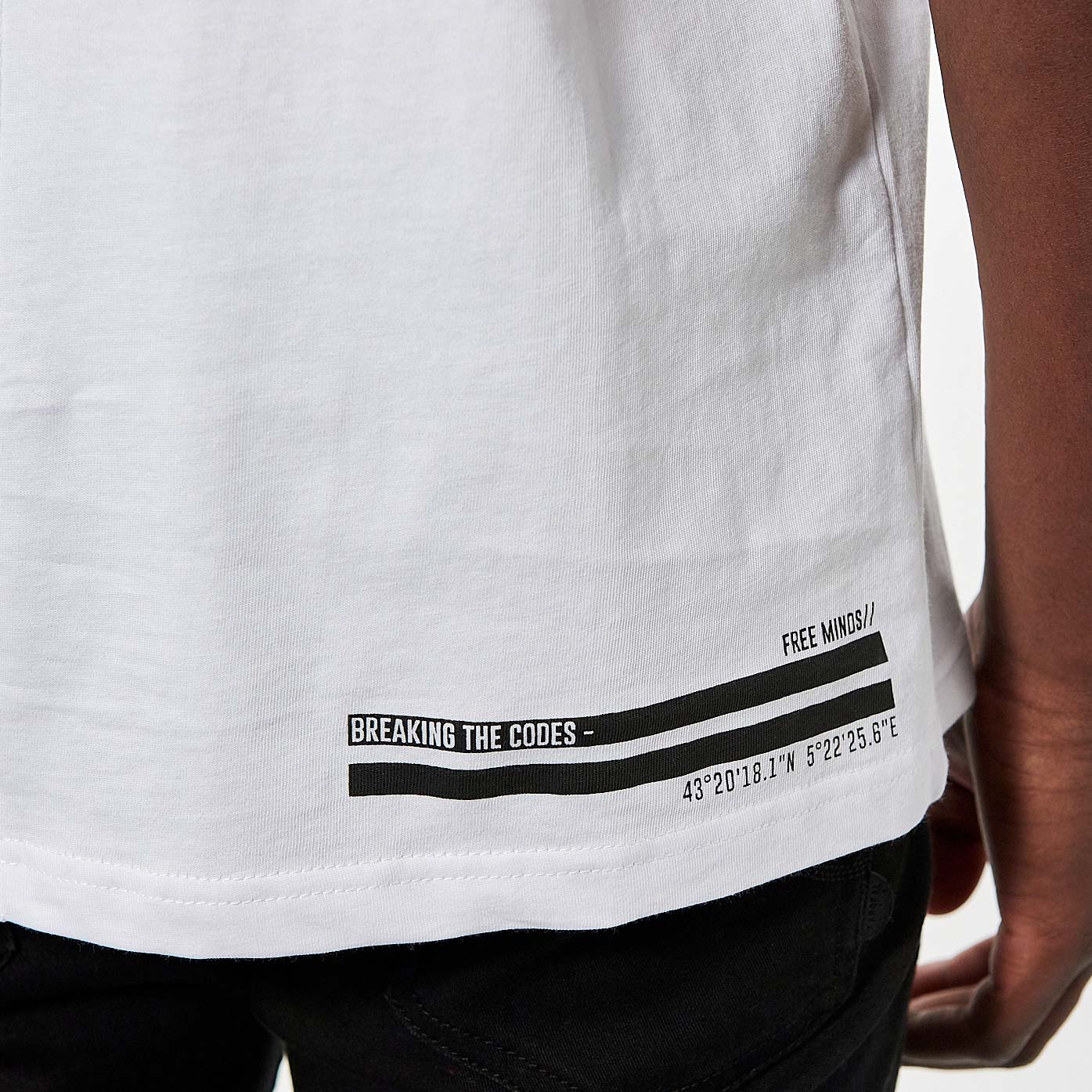 PARY   T-shirt blanc Homme en 100% coton bio