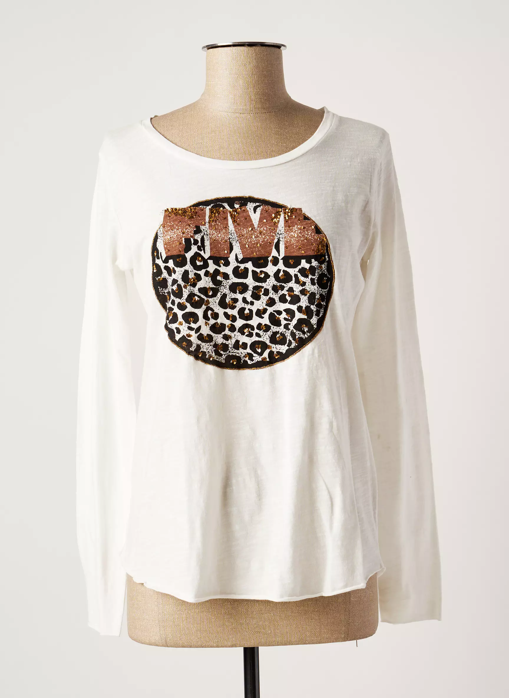 Five Tshirts Femme couleur beige