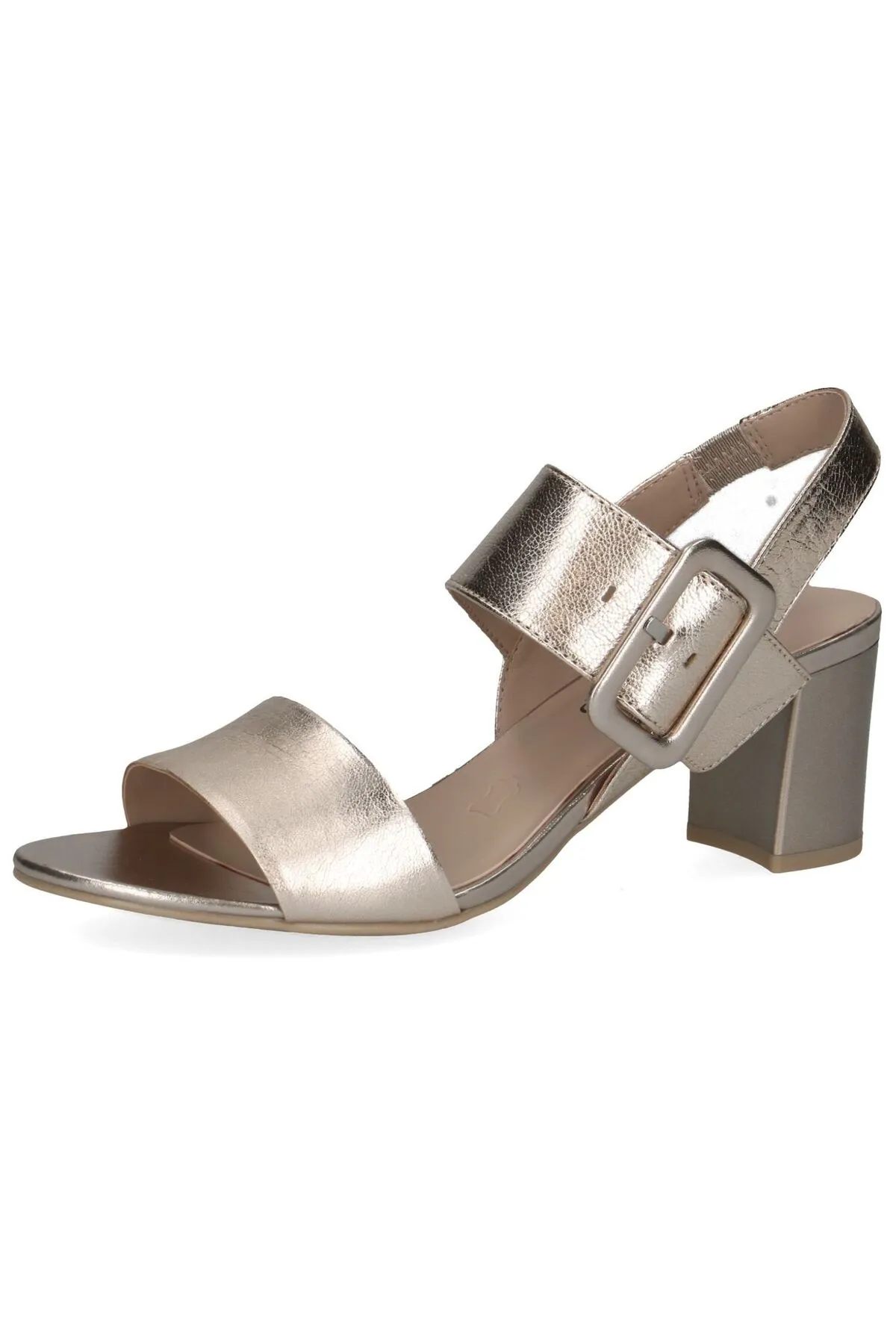 Caprice  Sandalette - Metallisch - Blockabsatz