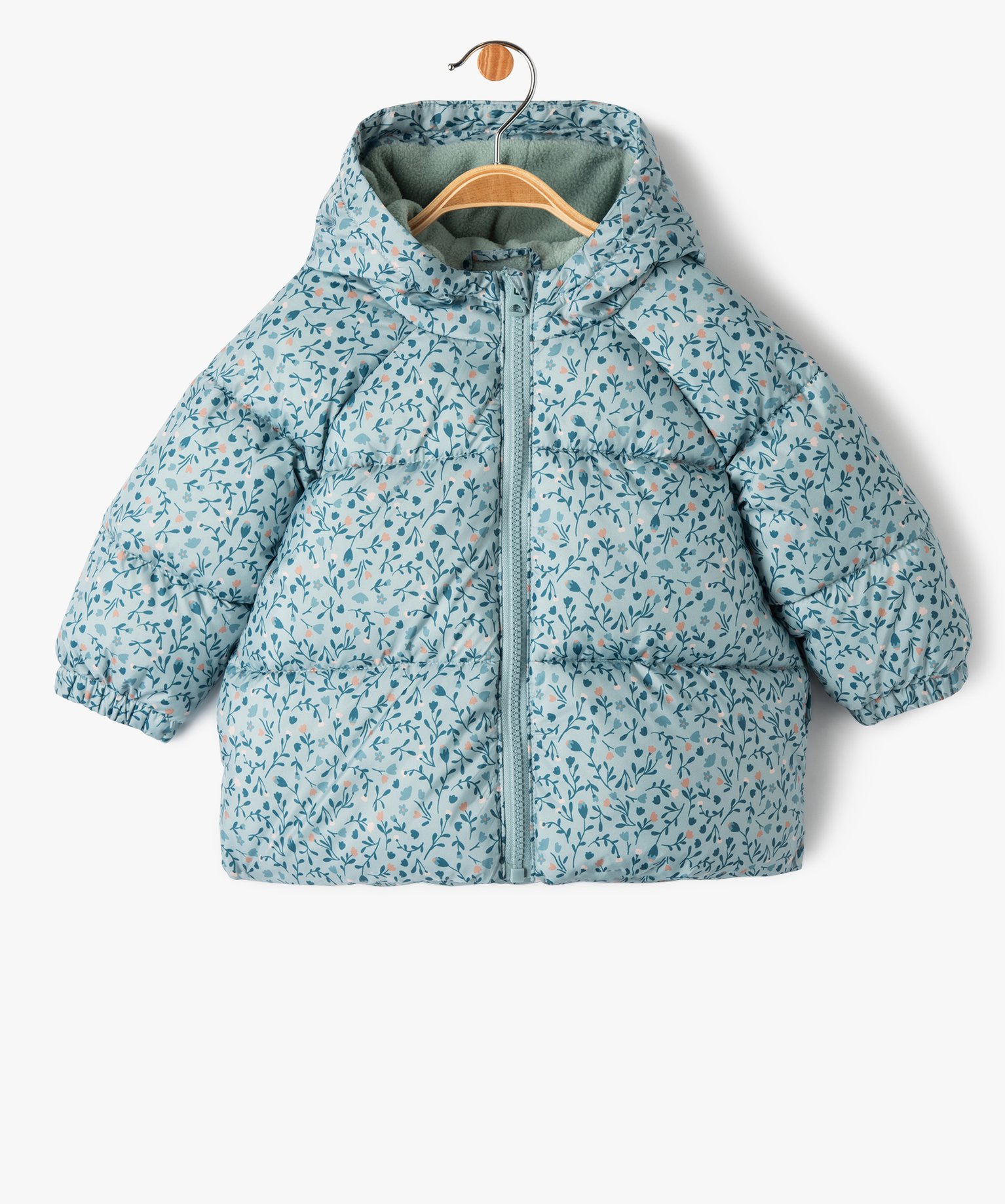 Blouson matelassé à motifs fleuris bébé fille multicolore | GEMO