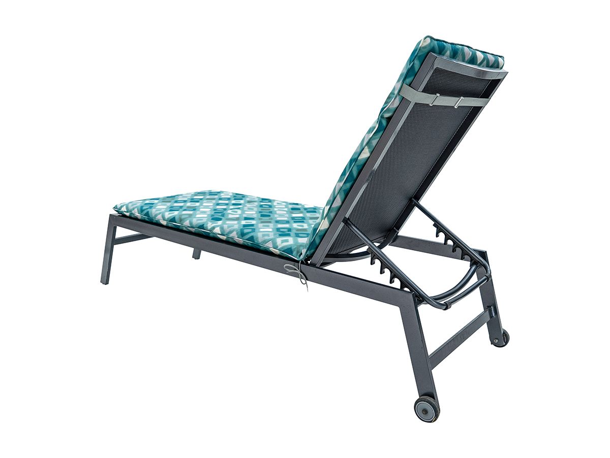 Madison Grids Sea Blue 190x60 Liegekissen
