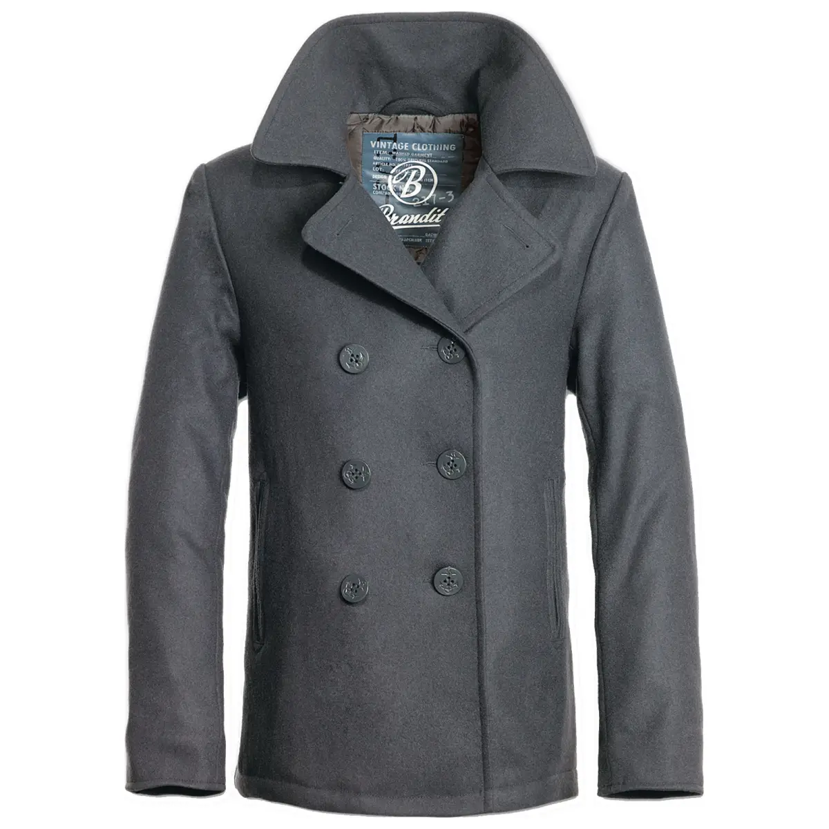 Brandit Pea Coat anthrazit