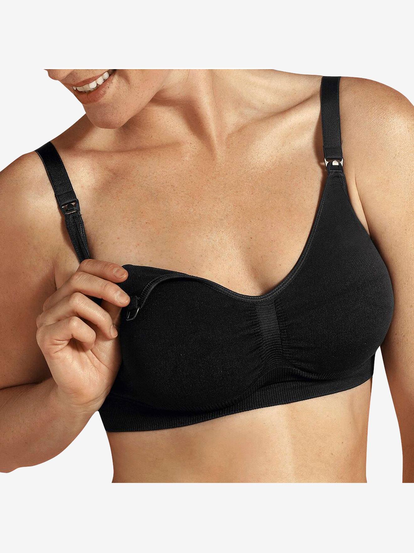 Soutien-gorge grossesse et allaitement à mémoire de forme CARRIWELL chair (honey)