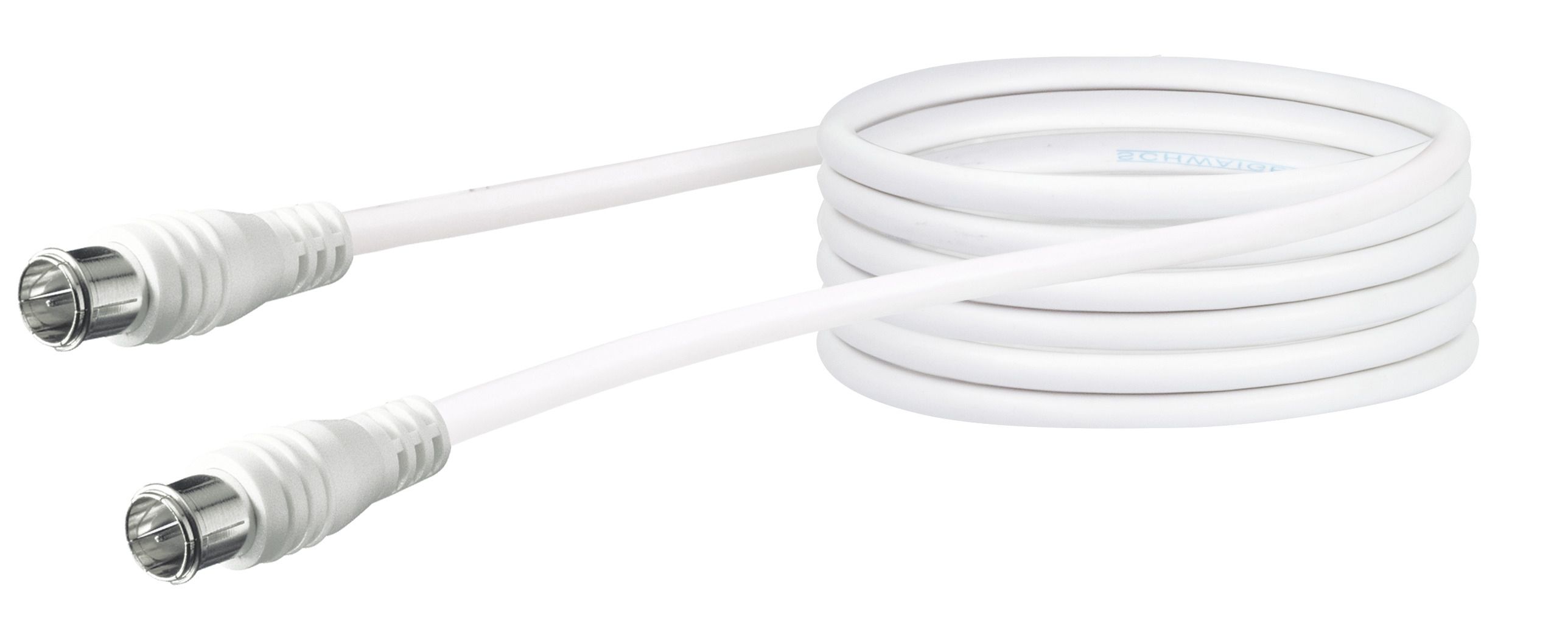 Schwaiger KVCQ50 5 Meter Weißes Koaxialkabel mit Schnellkupplung