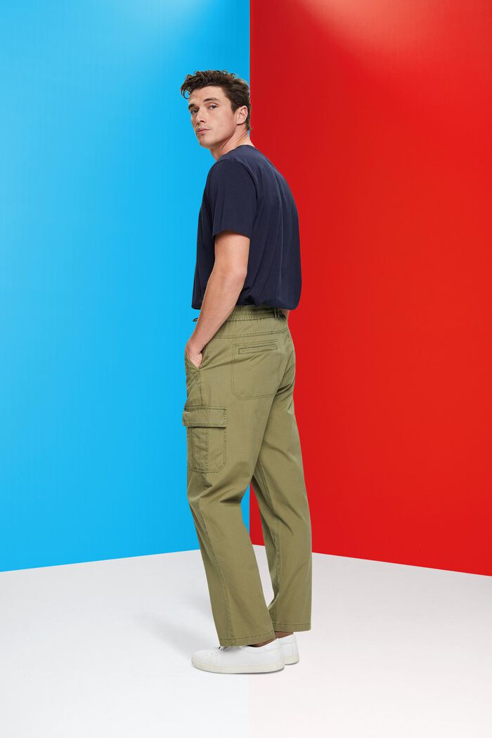 Cargohose aus Baumwolle im Jogger-Stil mit schmal zulaufendem Bein