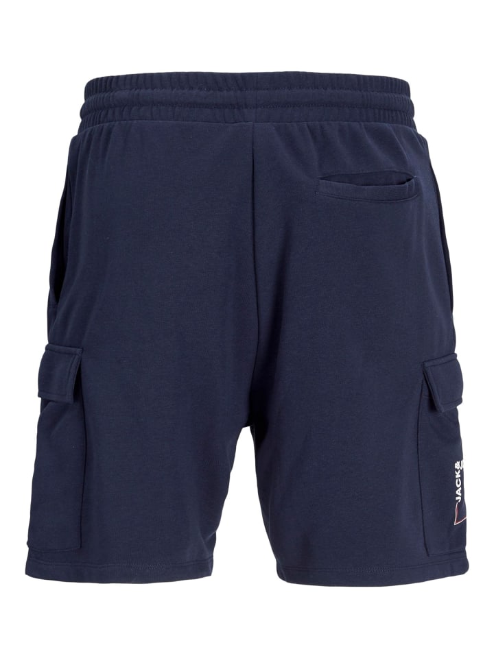 JACK & JONES PLUS Sweat-Shorts in Sky Captain günstig kaufen