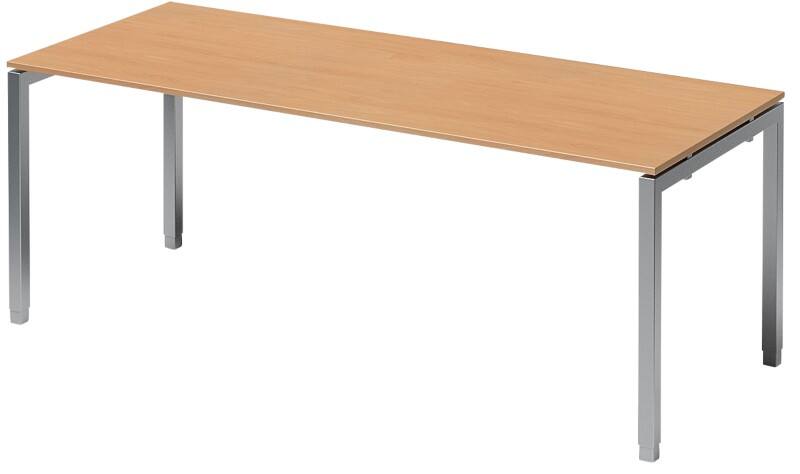 Bisley Schreibtisch Cito Buche, Silber 2.000 x 1.200 x 850 mm