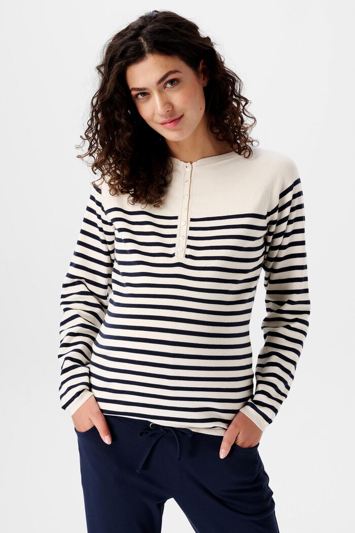 Gestreiftes Umstands-Sweatshirt