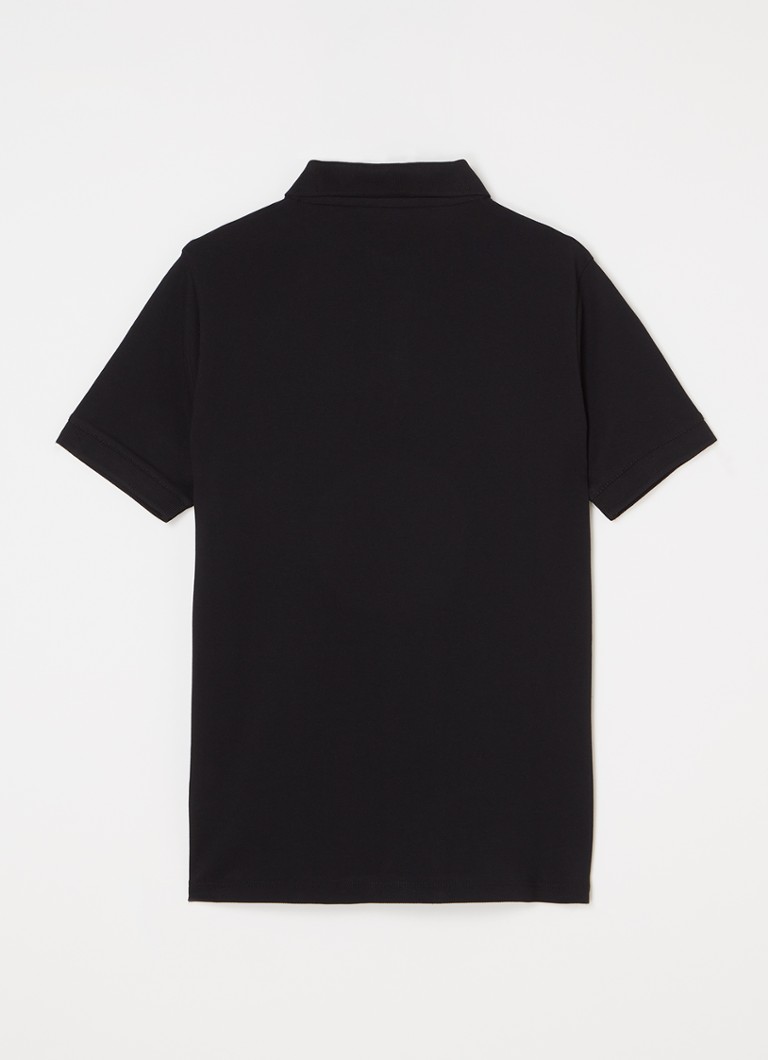 Tricou polo matlasat din bumbac Lyle & Scott, cu logo brodat.