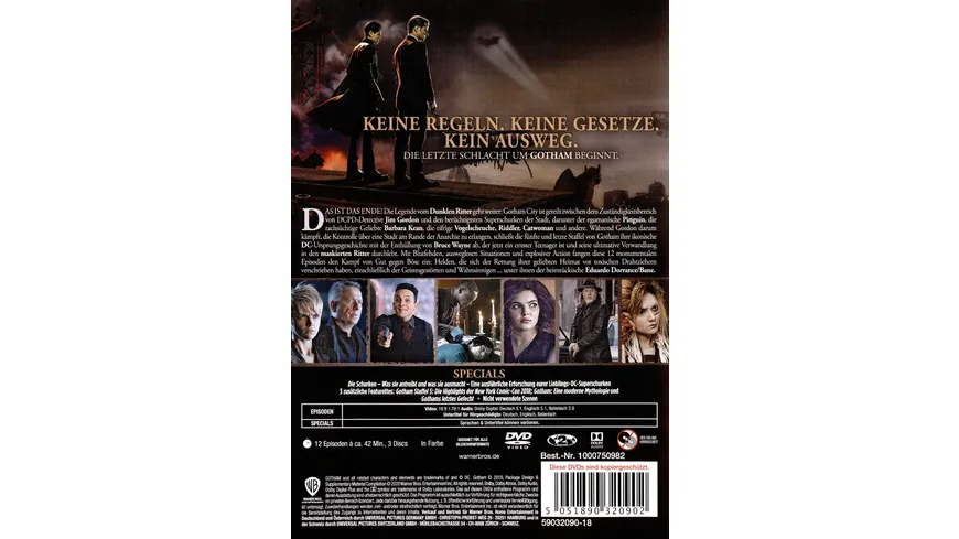 Gotham: Staffel 5  [3 DVDs]