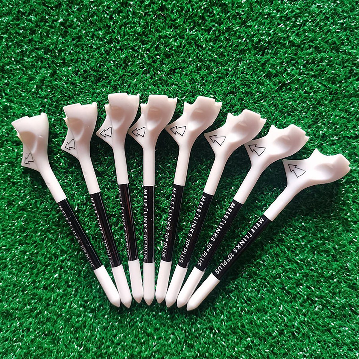 götäzer Golftee Golfschläger-Einbau-Golfständer (10 Stück im Karton), 10-Grad-Neigungstyp, größerer Abstand, langlebig, 83-mm-T-Stück
