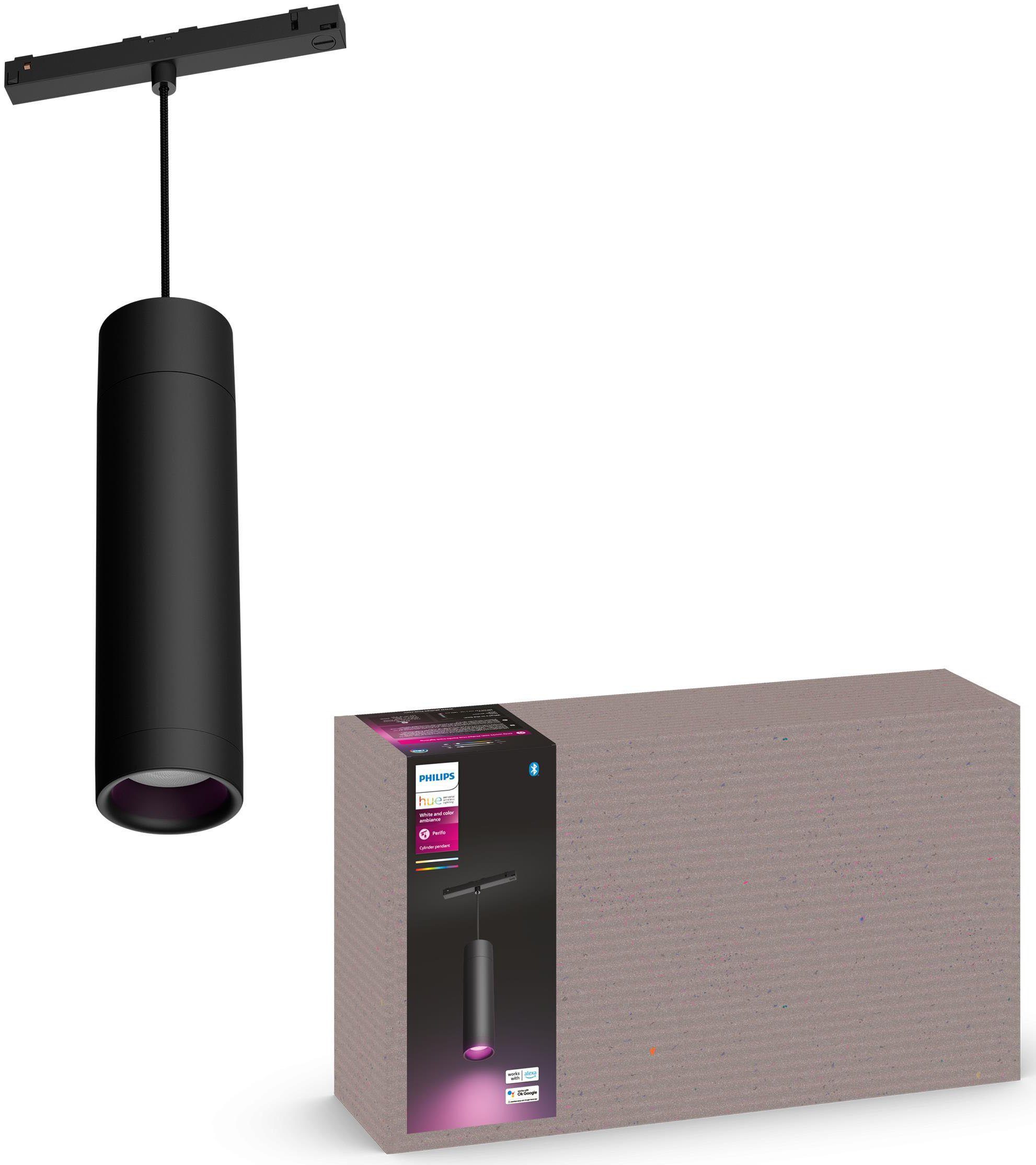 Philips Hue LED Pendelleuchte Perifo, Dimmer, LED fest integriert, Farbwechsler, Schienensystem
