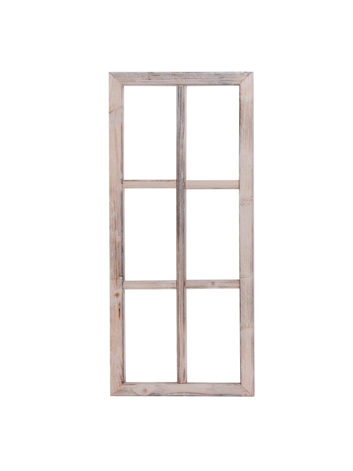 UNUS Holzfenster Dekoration Altholz in Weiß günstig kaufen onesize