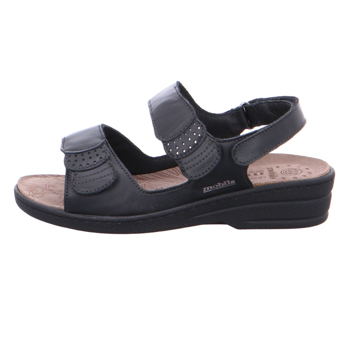 MEPHISTO Komfort Sandalen schwarz BLACK
