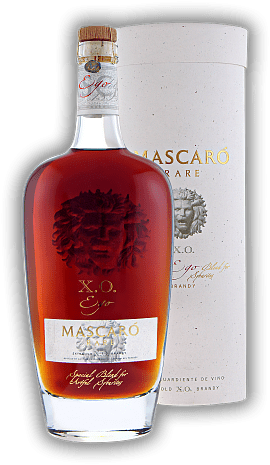 Mascaro Brandy Ego X.O. Mascaro Brandy Ego X.O. Edler Brandy mit hochentwickeltem und samtigem Charakter. 0,7	 Liter - Vol 40%