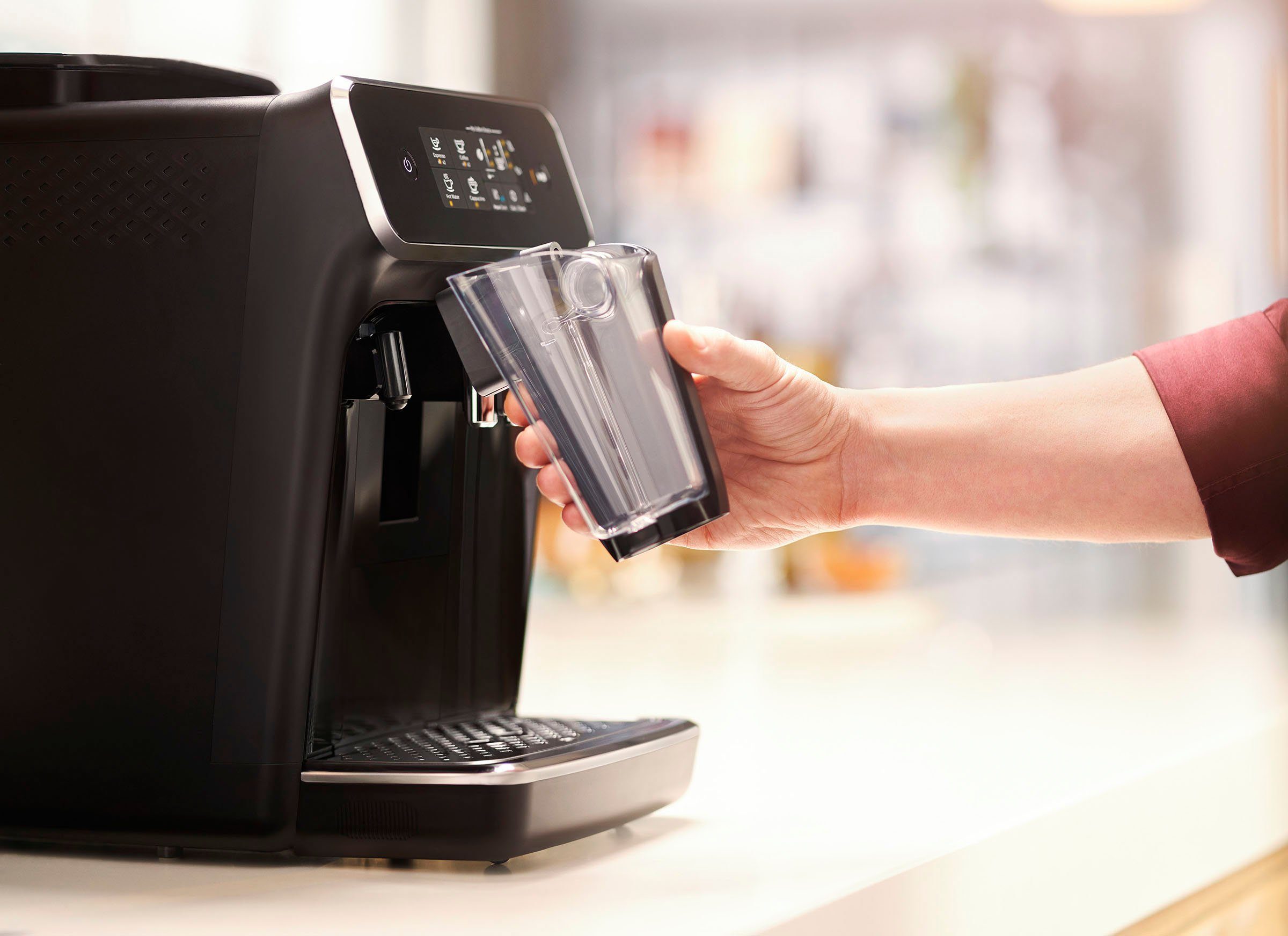 Philips Kaffeevollautomat 2200 Serie EP2231/40 LatteGo, klavierlackschwarz