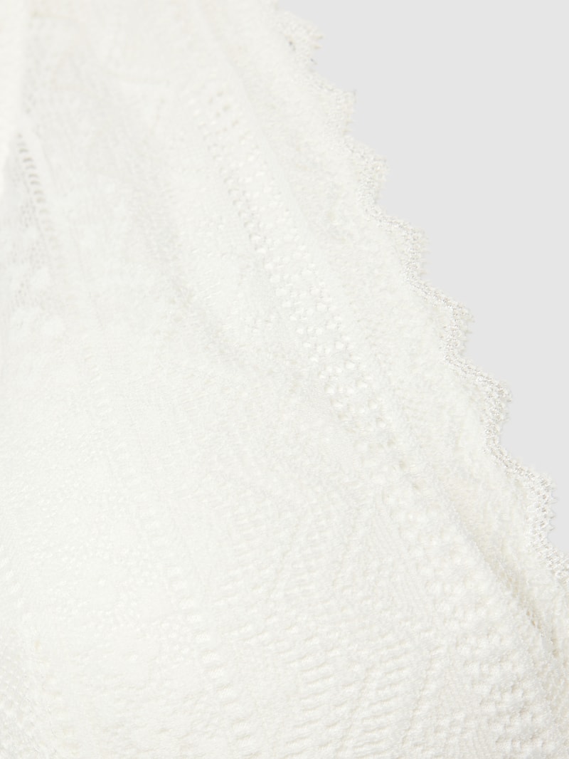 Triangel-BH mit Spitzenbesatz Modell 'EVERYDAY LACE' in weiß