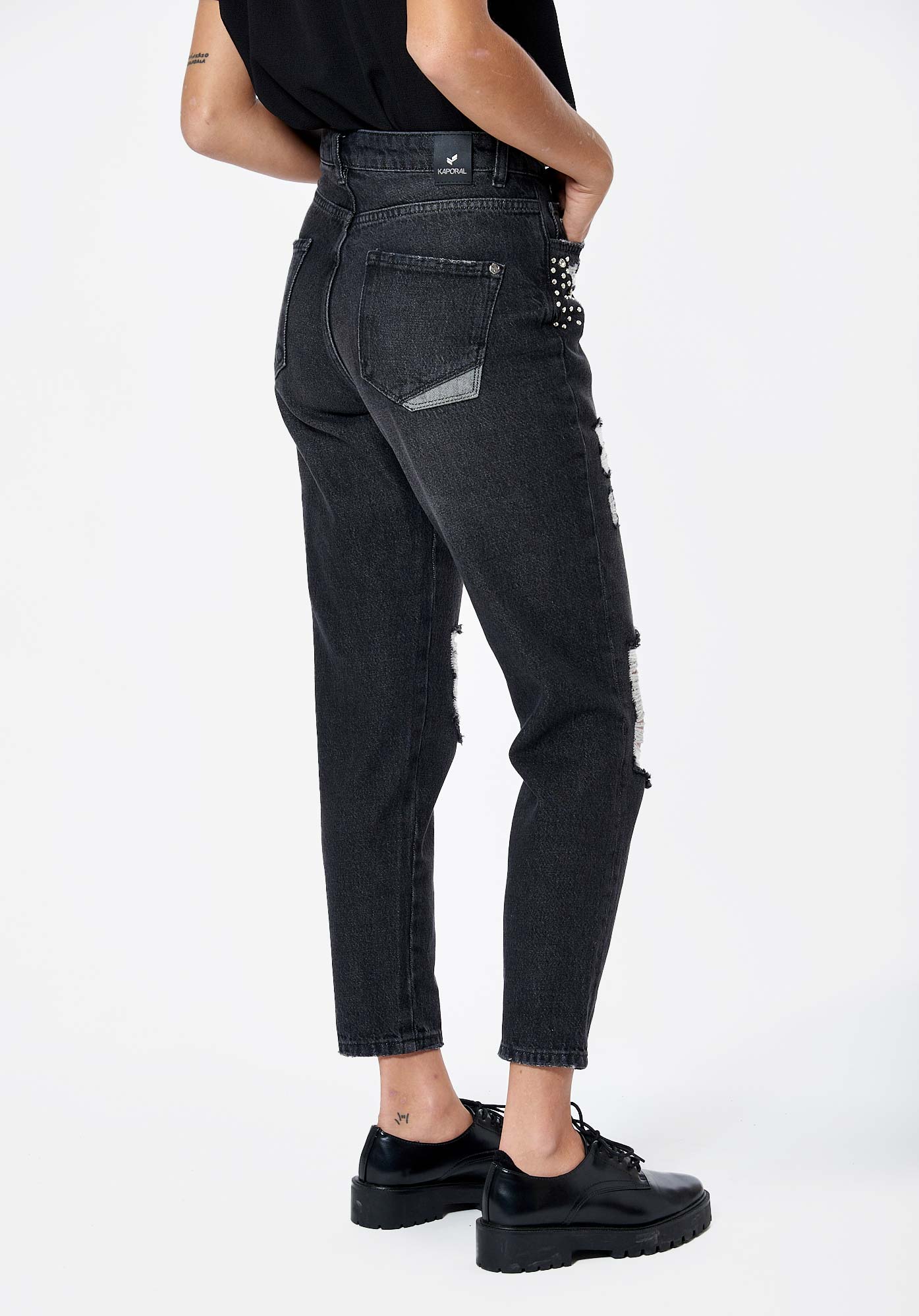 VENUM  Jean fantaisie mom Femme