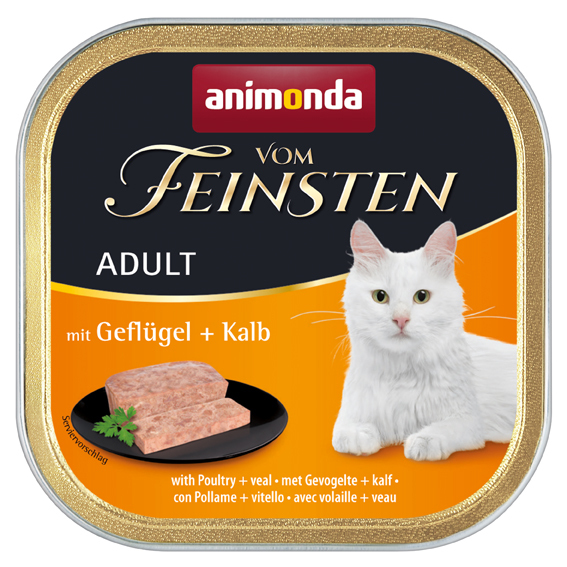 Animonda Nassfutter Animonda Vom Feinsten Adult Geflügel & Kalb 32x100 g